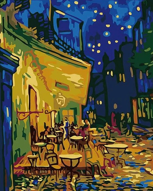 Café Terrasse la nuit par Vincent van Gogh