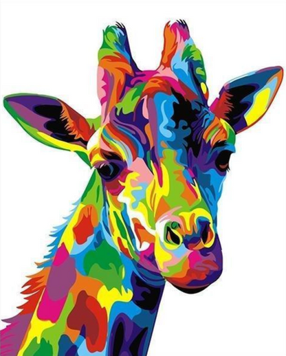 Girafe colorée