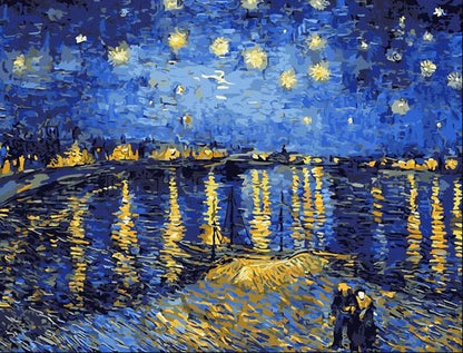 Nuit étoilée sur le Rhône de Vincent van Gogh