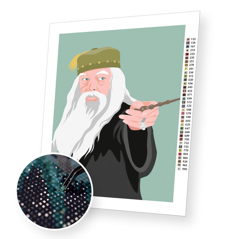 Dumbledore premium diamond painting kit for adults