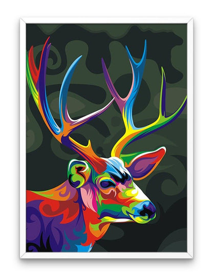 Cerf coloré