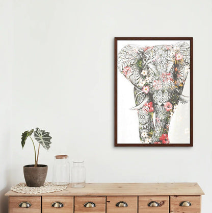 Éléphant en fleurs