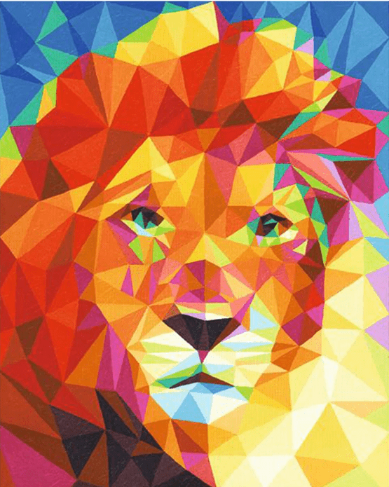 Lion abstrait
