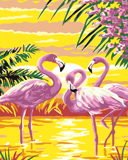 Flamingos brillants