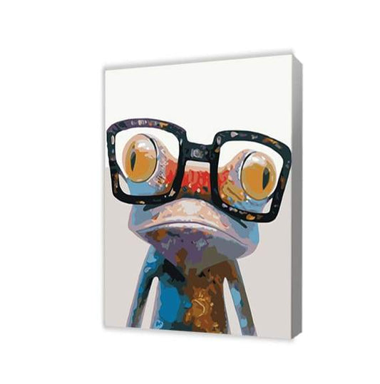 Grenouille avec des lunettes