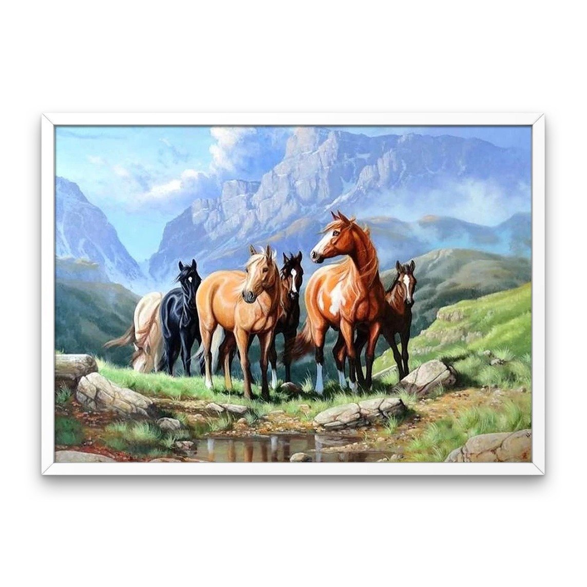 Chevaux sur la montagne