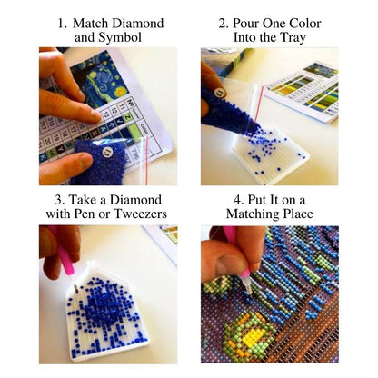 Kit de peinture de diamant personnalisé avec votre propre photo