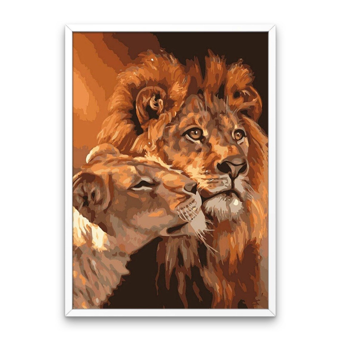 Lion et tigre