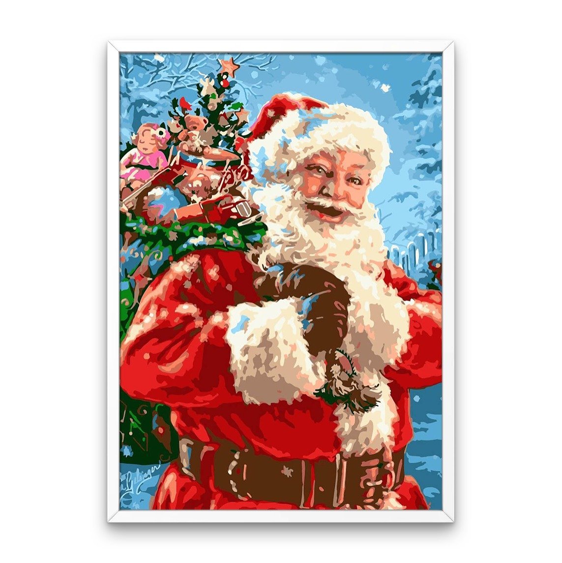 Santa Clause avec cadeaux de Noël